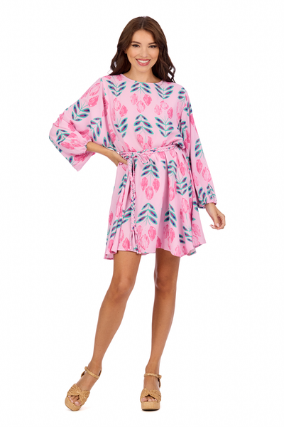 Flirty Gertie Flounce Dress - Pink