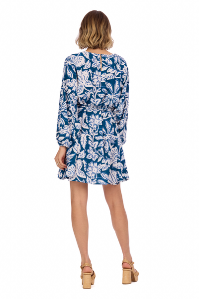 Flirty Gertie Flounce Dress - Navy