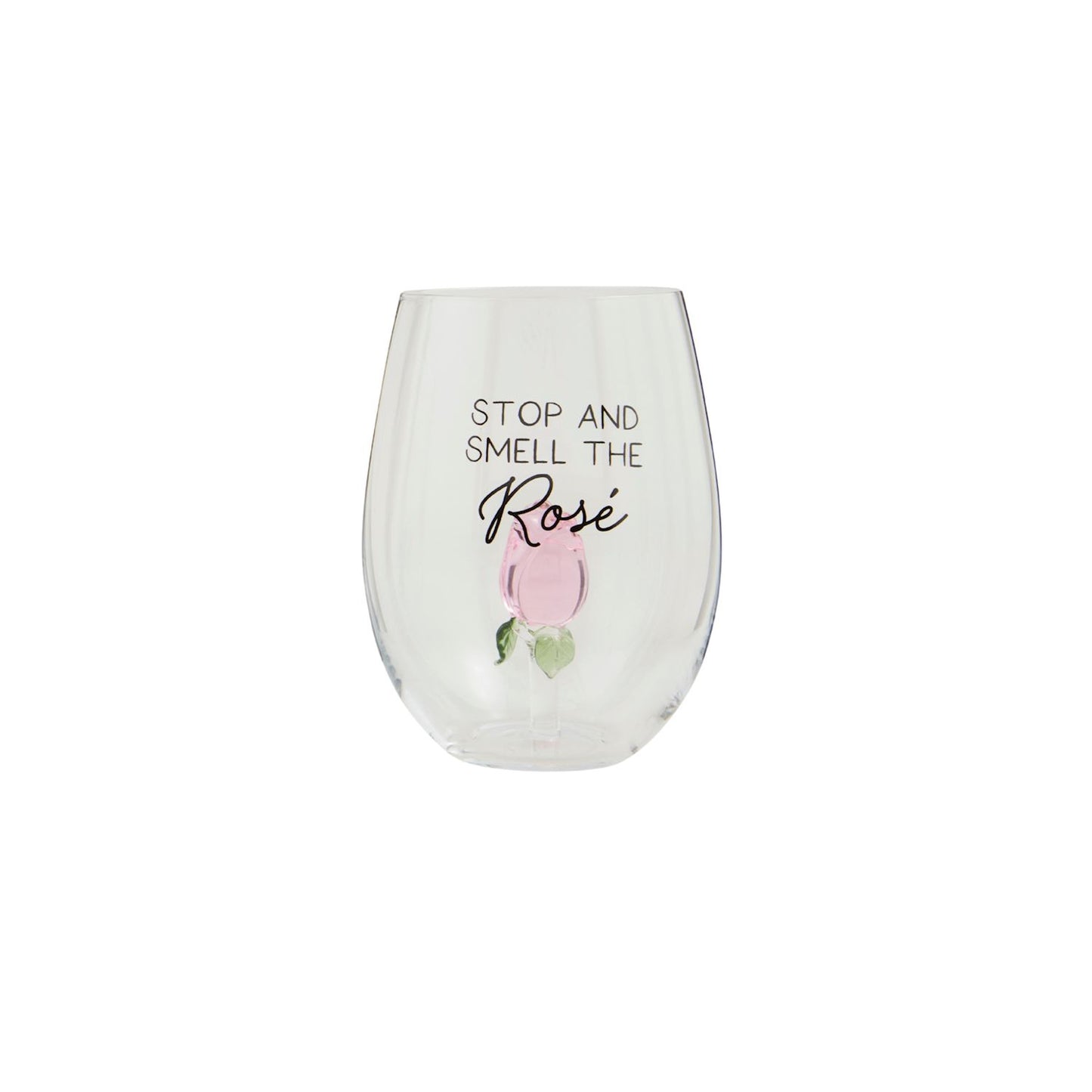 Flower Icon Glass/Rose
