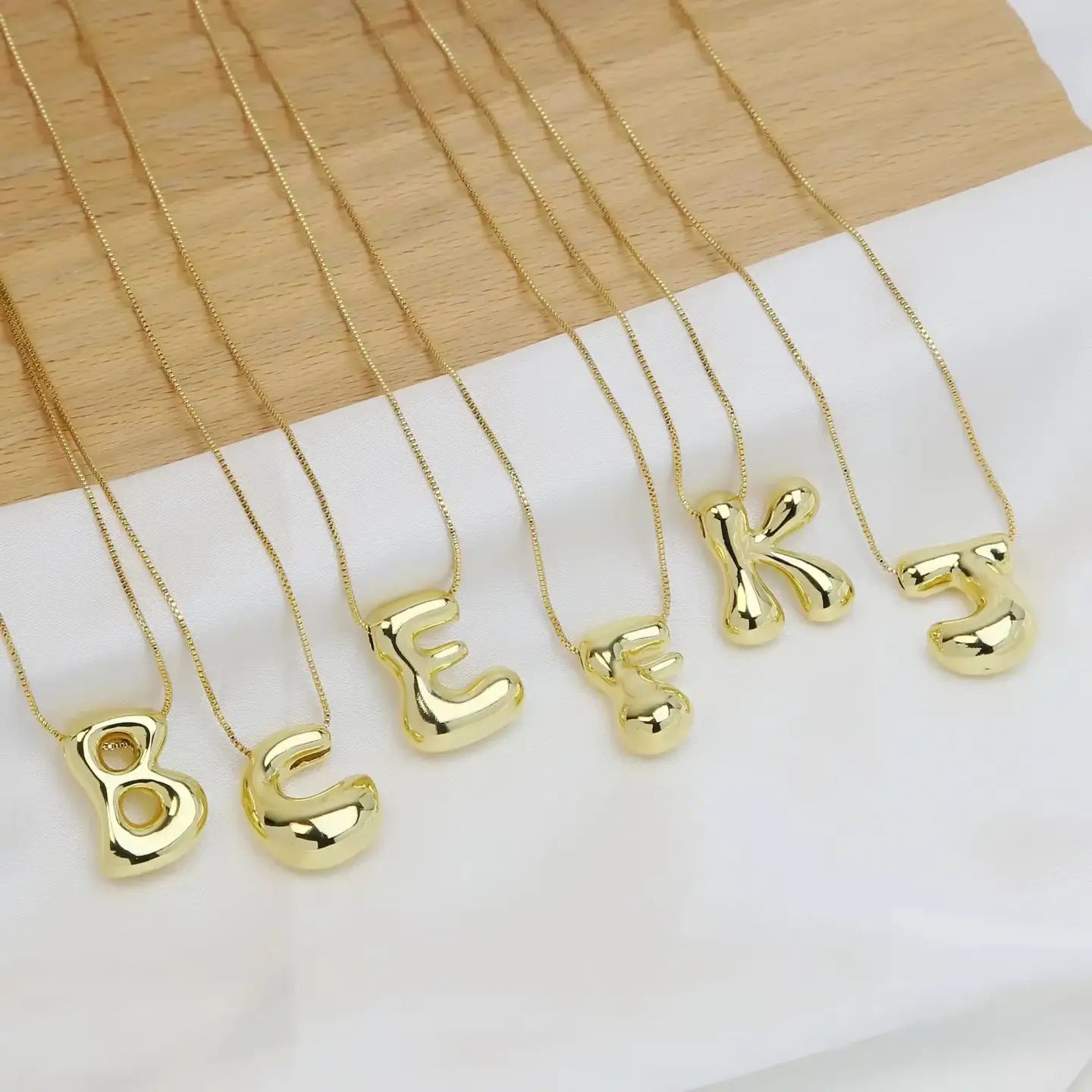 Groovy Bubble Letter Necklace
