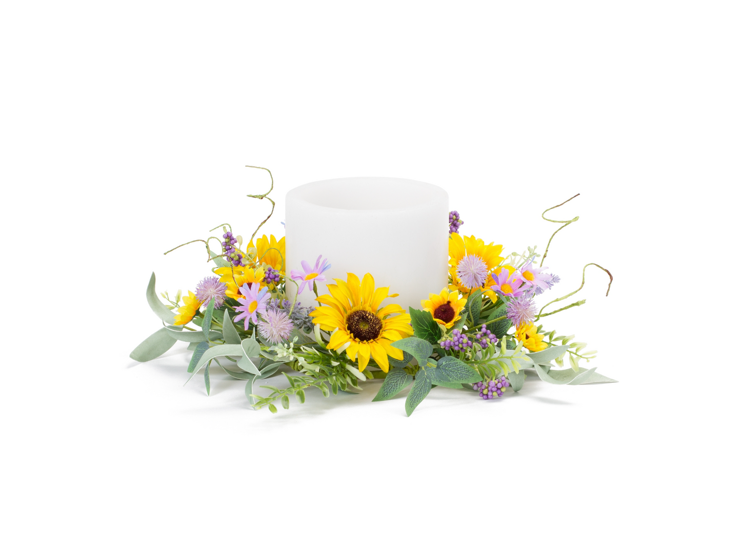 Mixed Sunflower Candle Ring