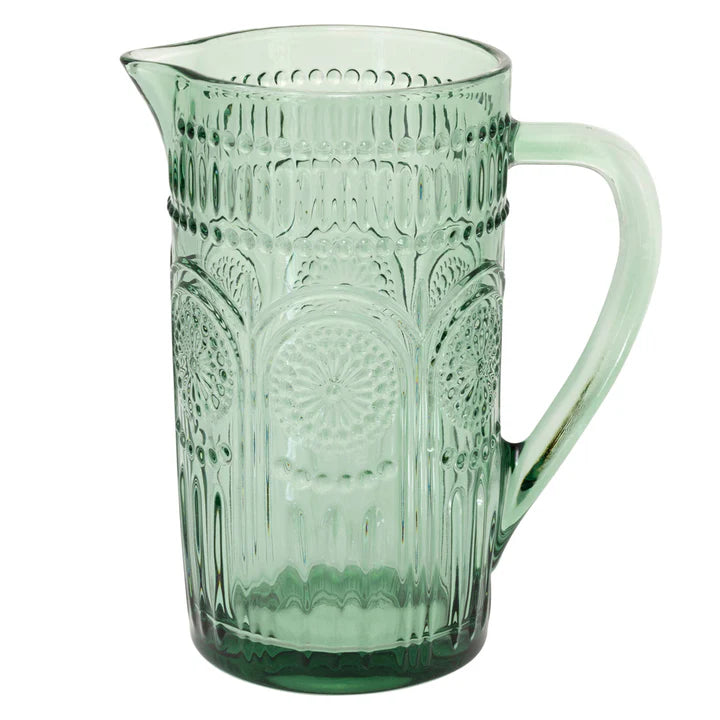 Sage Green Glass Pitcher