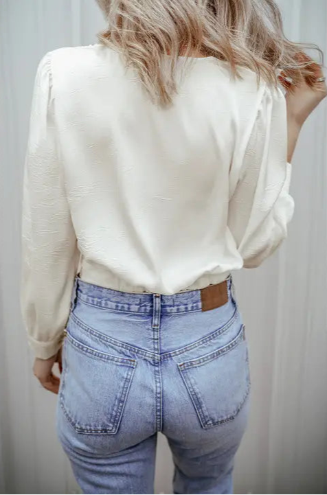 Let's Do The Twist Crop Blouse