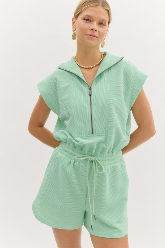 Ribbed Ritzy Romper