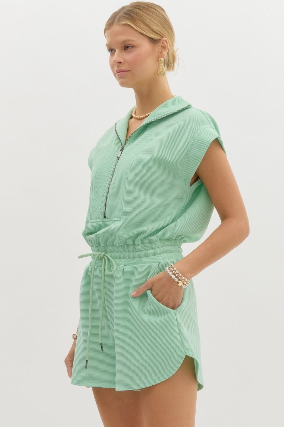 Ribbed Ritzy Romper