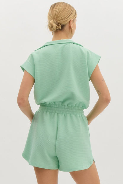 Ribbed Ritzy Romper