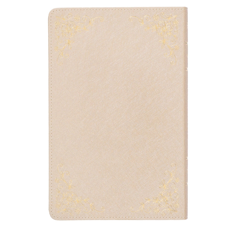 KJV Bible Deluxe Faux Leather Pearl Taupe