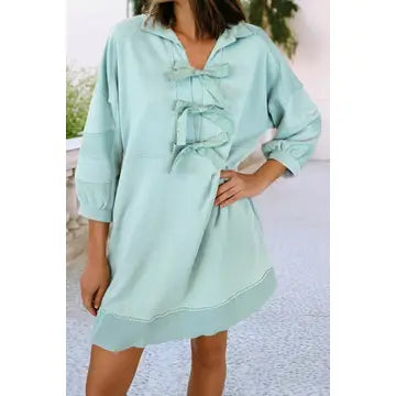Ribbons and Bows Mini Dress