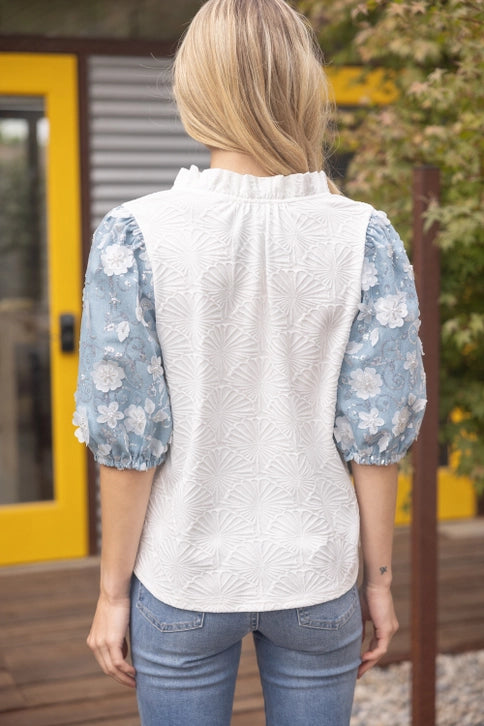 Denim Dazzle Top
