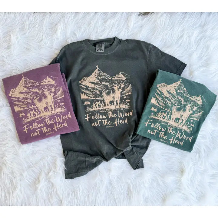 Christian Graphic Tee: Follow The World