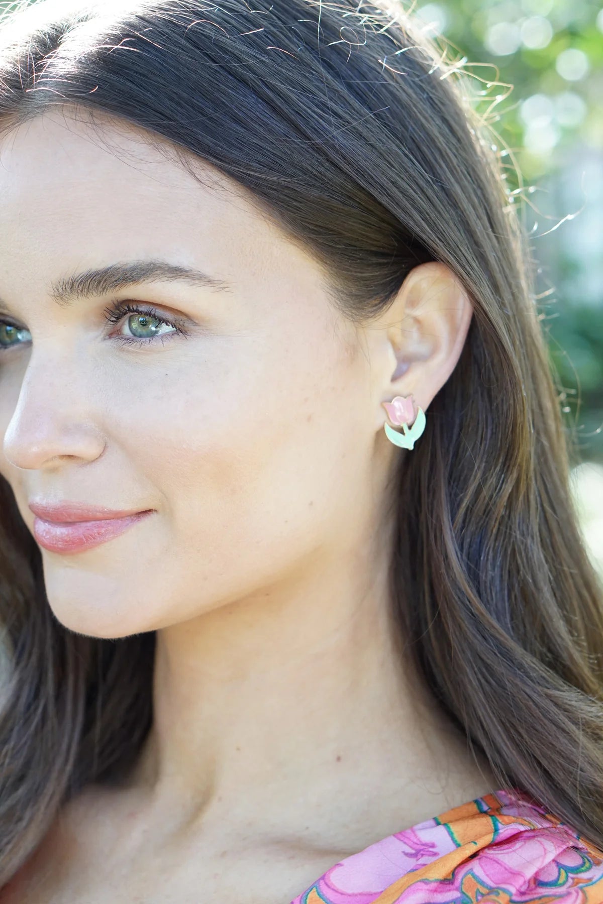 Fresh Tulip Stud Earrings