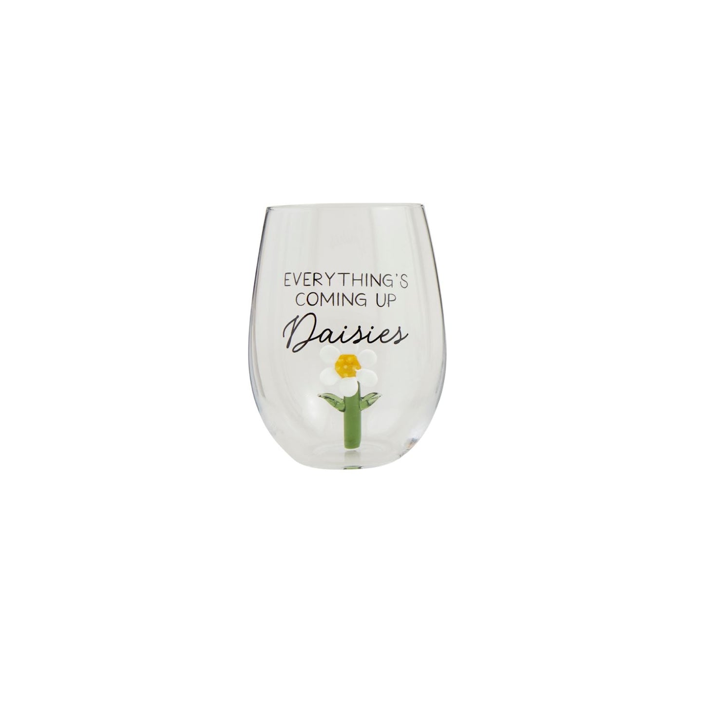 Flower Icon Glass/Daises