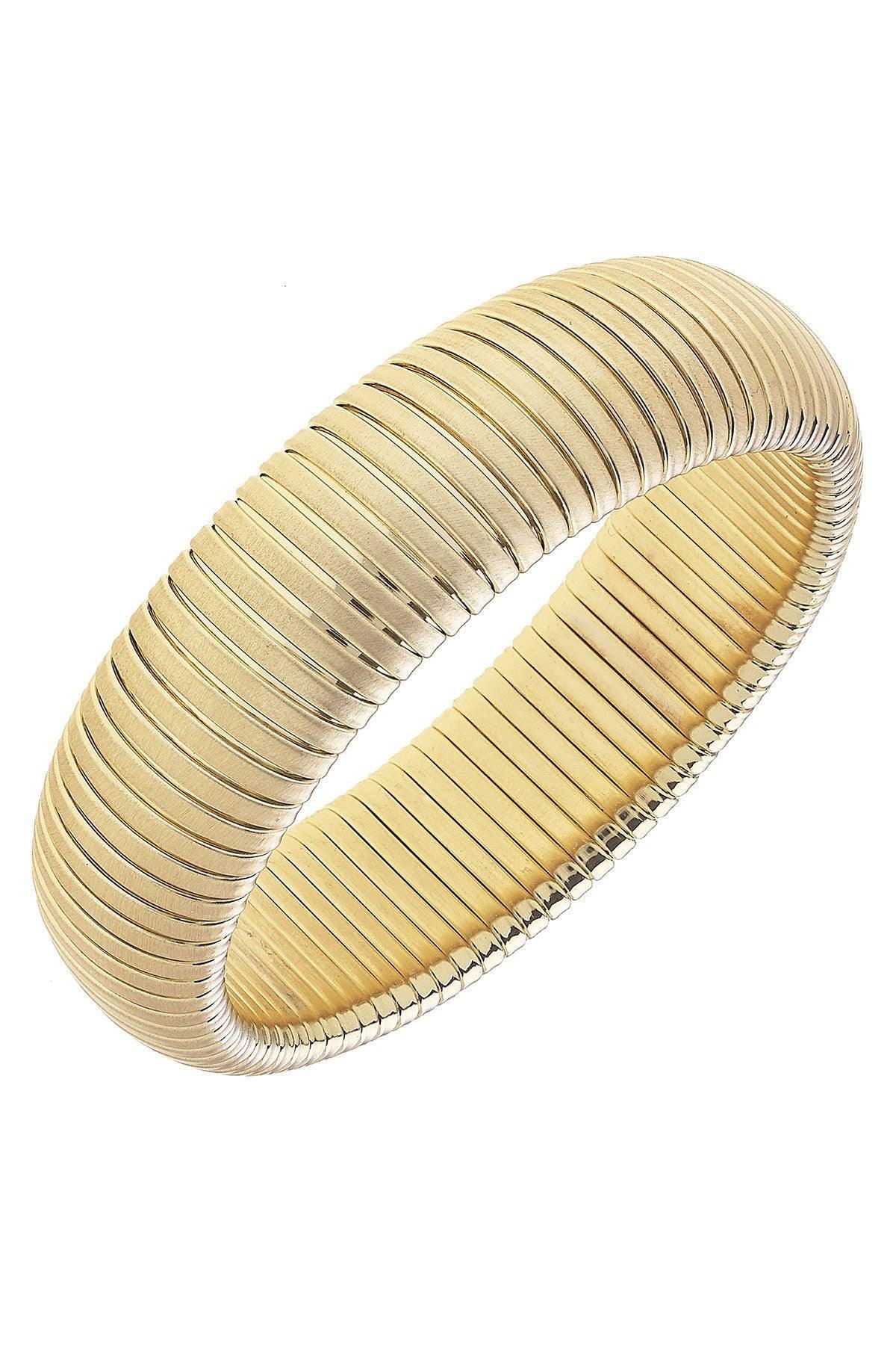 Florence Statement Watchband Bangle in Gold