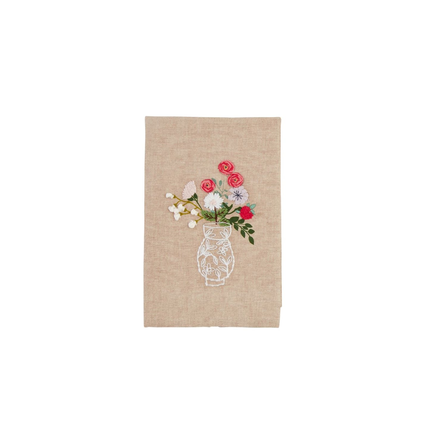 Embroidery Towel/Flower in Vase