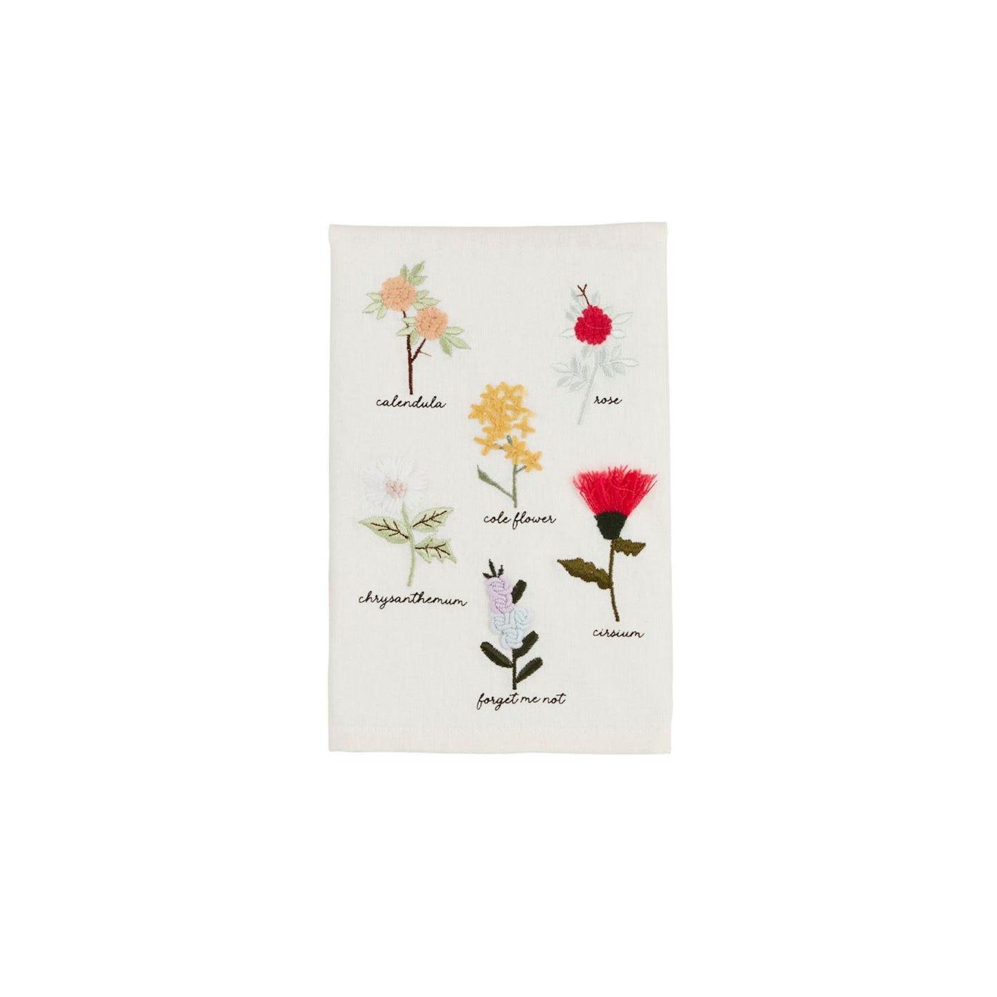 Embroidery Towel/Flower Stems
