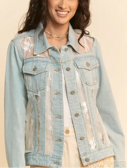 Rock On Denim & Lace Jacket