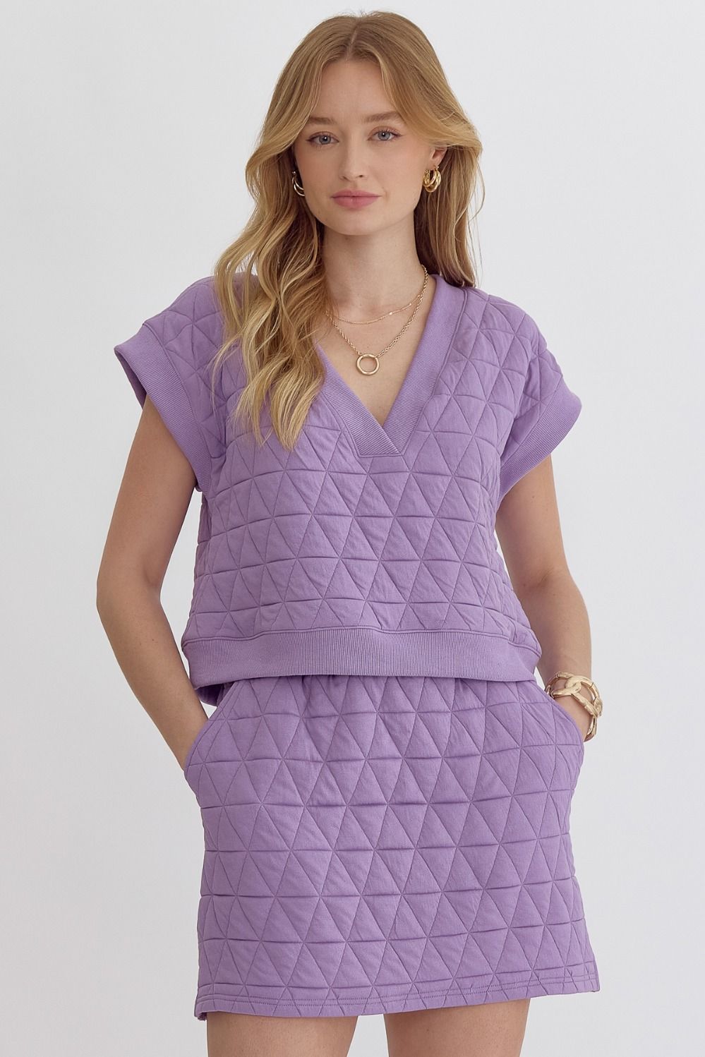 Lovely Lavender Quilted Top