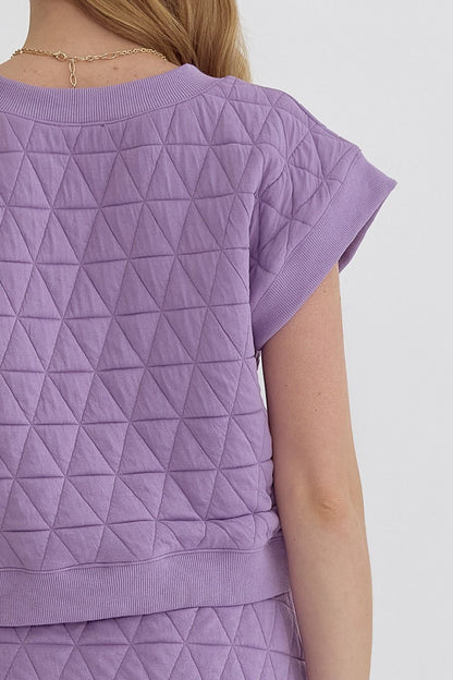 Lovely Lavender Quilted Top